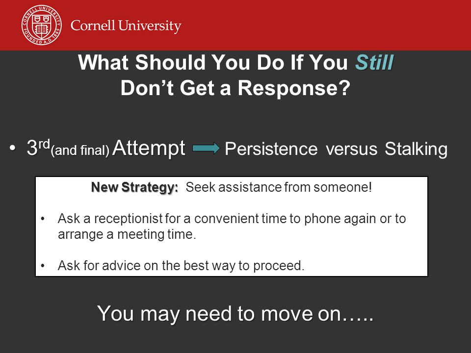 What Should You Do If You Still Don’t Get a Response