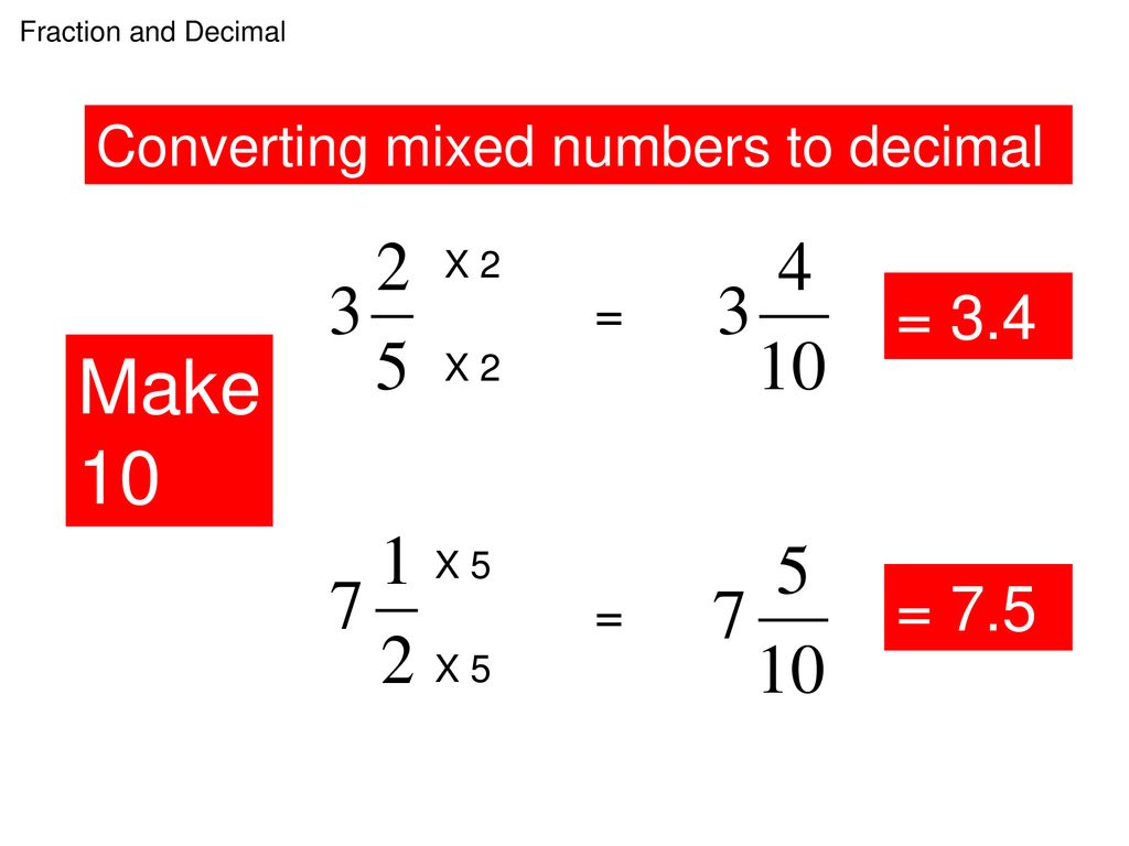 Express the fraction to decimal. - ppt download