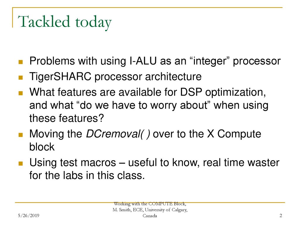 Working with the Compute Block - ppt download