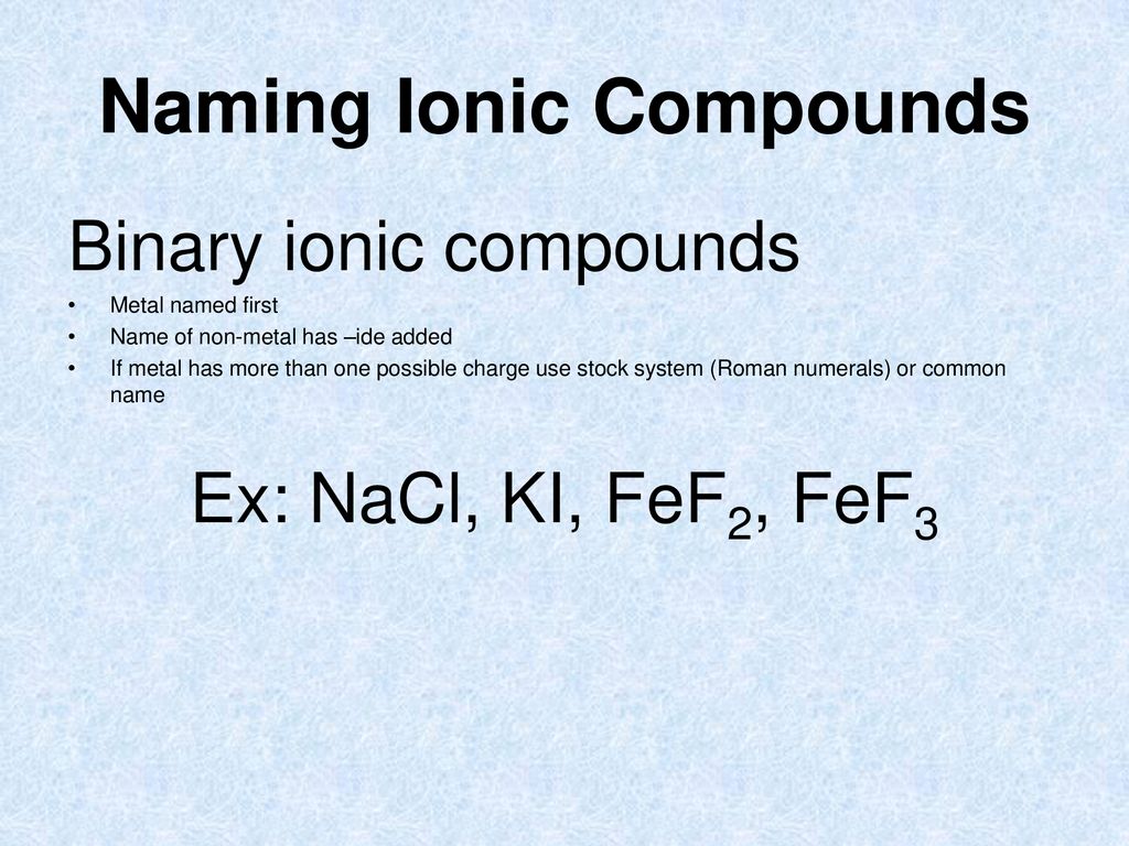 Naming Chemical Compounds - ppt download