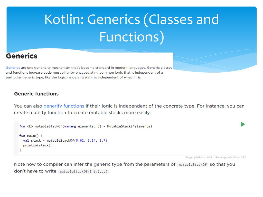 Kotlin: Generics (Classes and Functions)