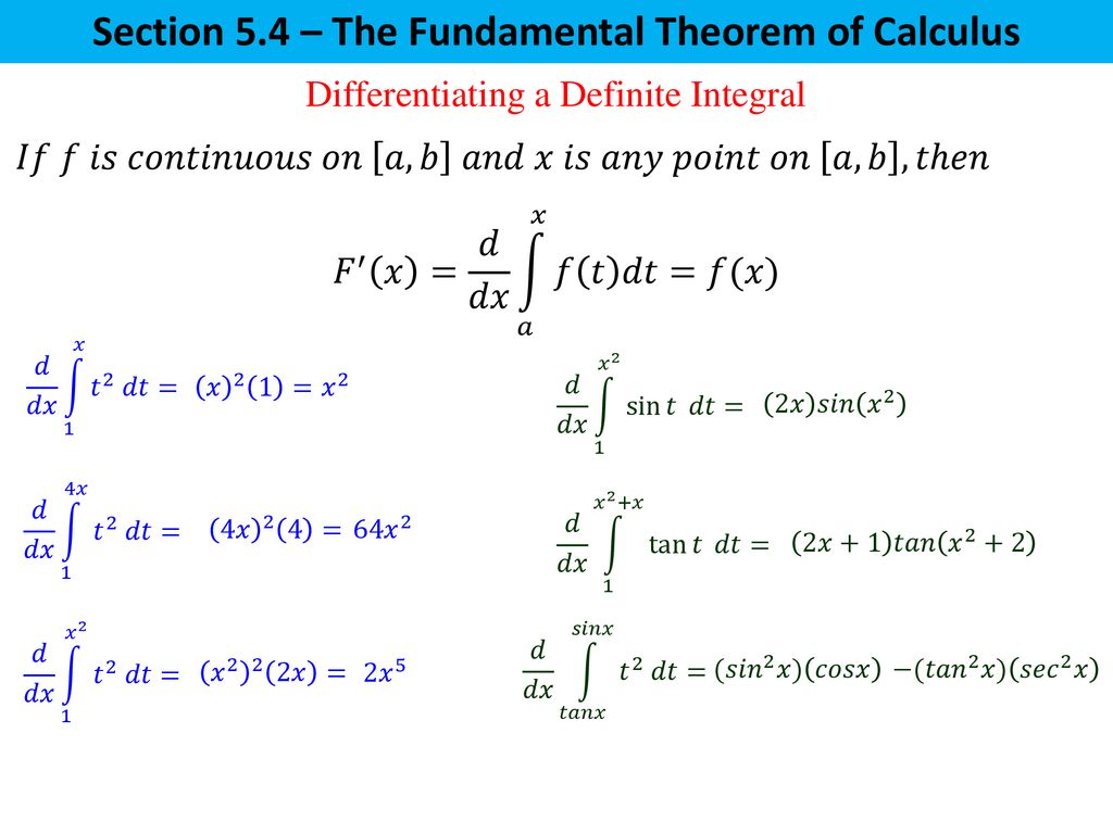 Section 5 3 The Definite Integral Ppt Download