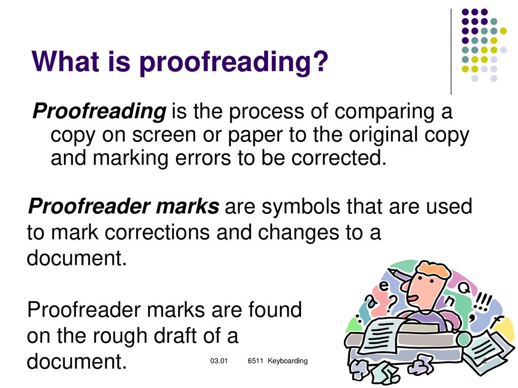 Keyboarding Objective Interpret Proofreaders’ Marks in Documents - ppt ...
