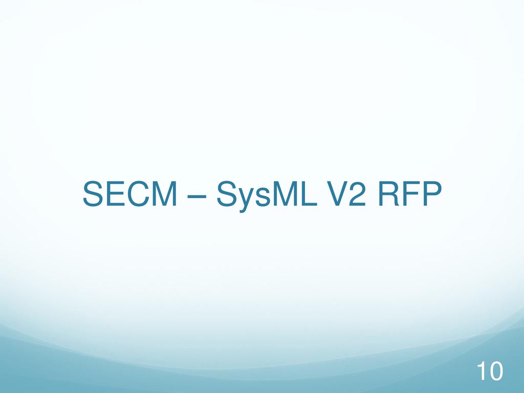 Systems engineering concept model secm update ppt download