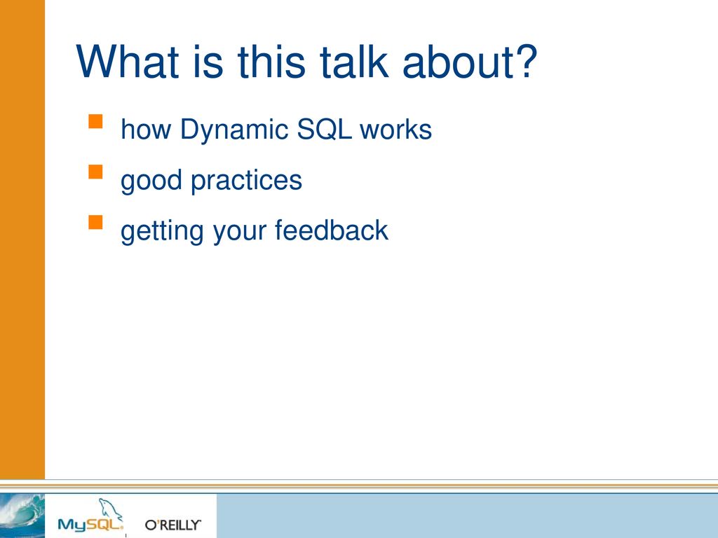 Dynamic SQL Konstantin Osipov, MySQL AB. - ppt download