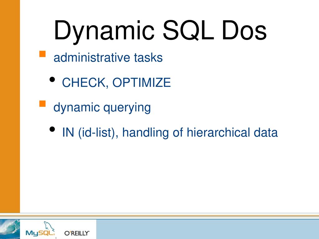 Dynamic SQL Konstantin Osipov, MySQL AB. - ppt download