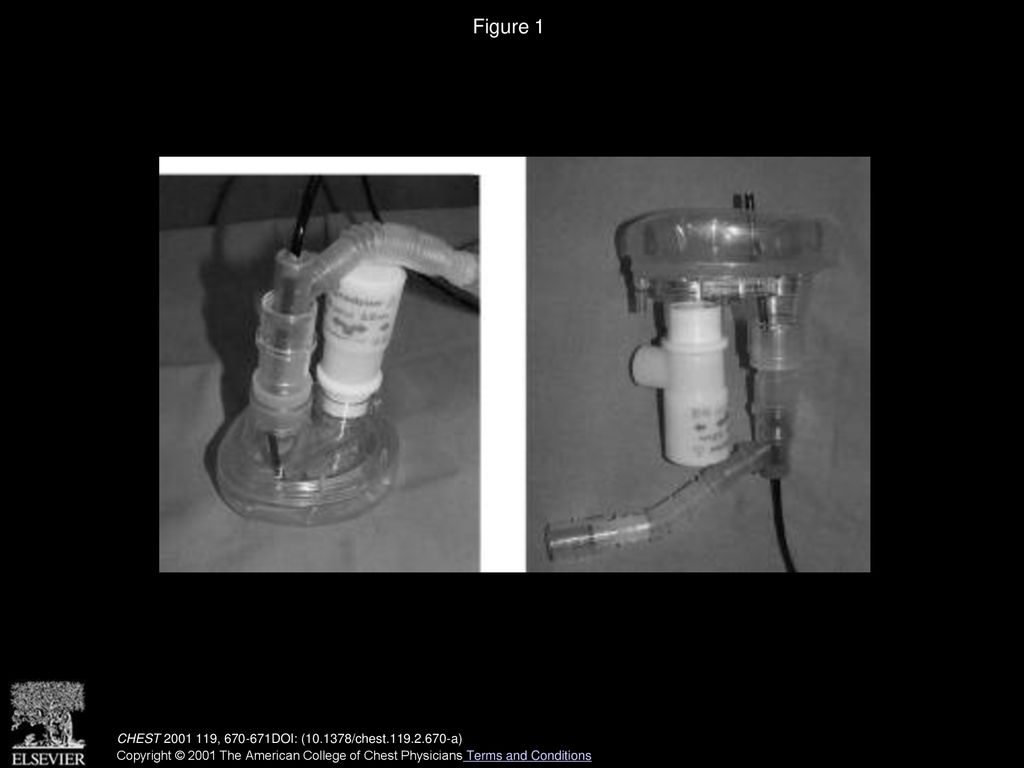 Figure 1 Face mask with CPAP valve applied at themask.