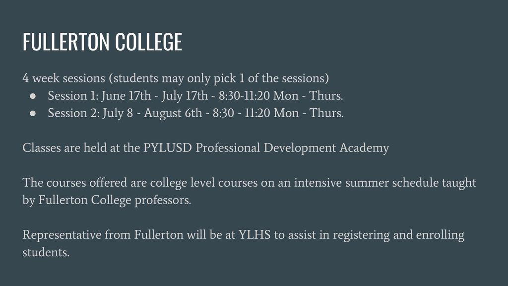 Summer School & Summer Opportunities ppt download