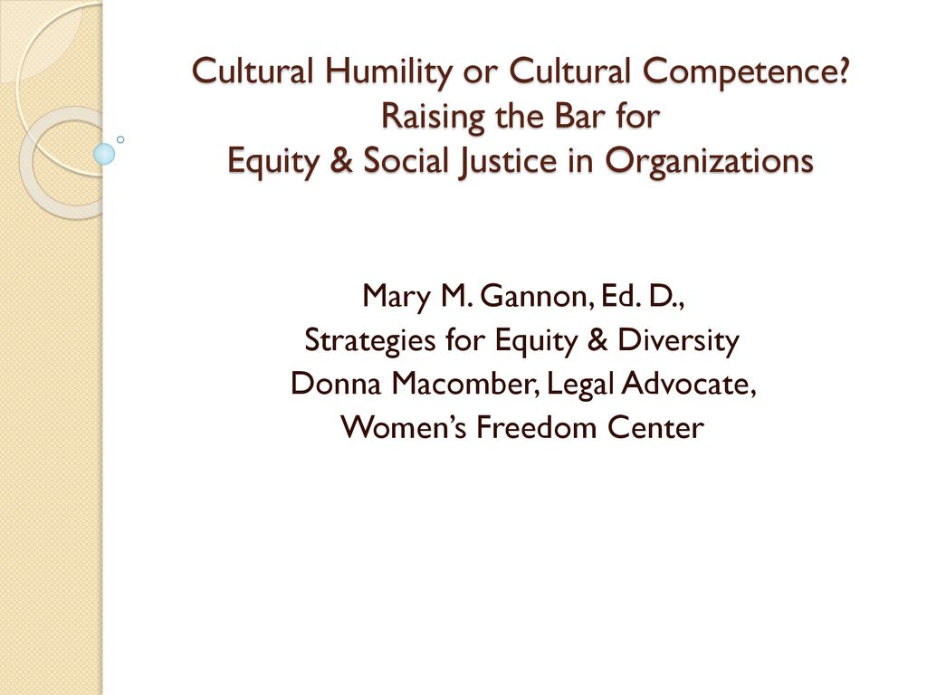 Cultural Humility Or Cultural Competence - Ppt Download