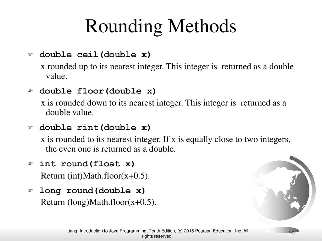 Java round float