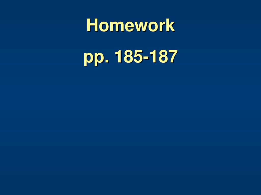 Homework pp