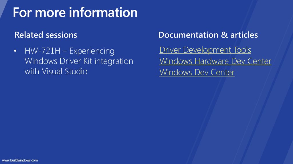 Inside the Windows 8 driver developer workflow ppt download