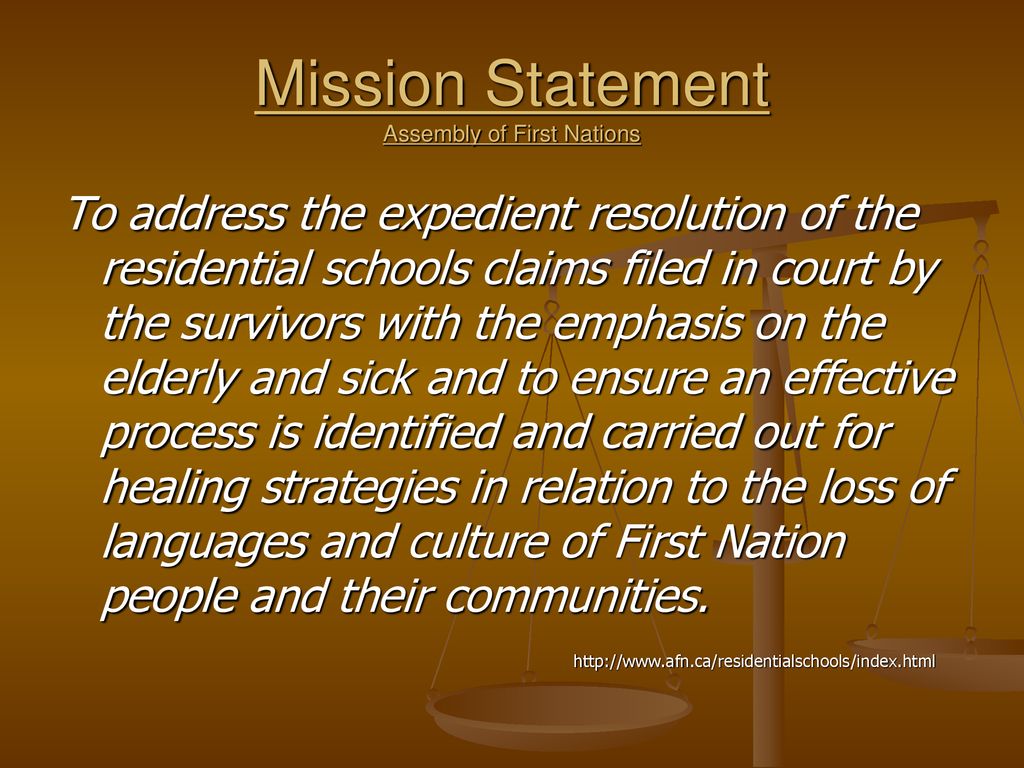 Mission Statement Assembly of First Nations