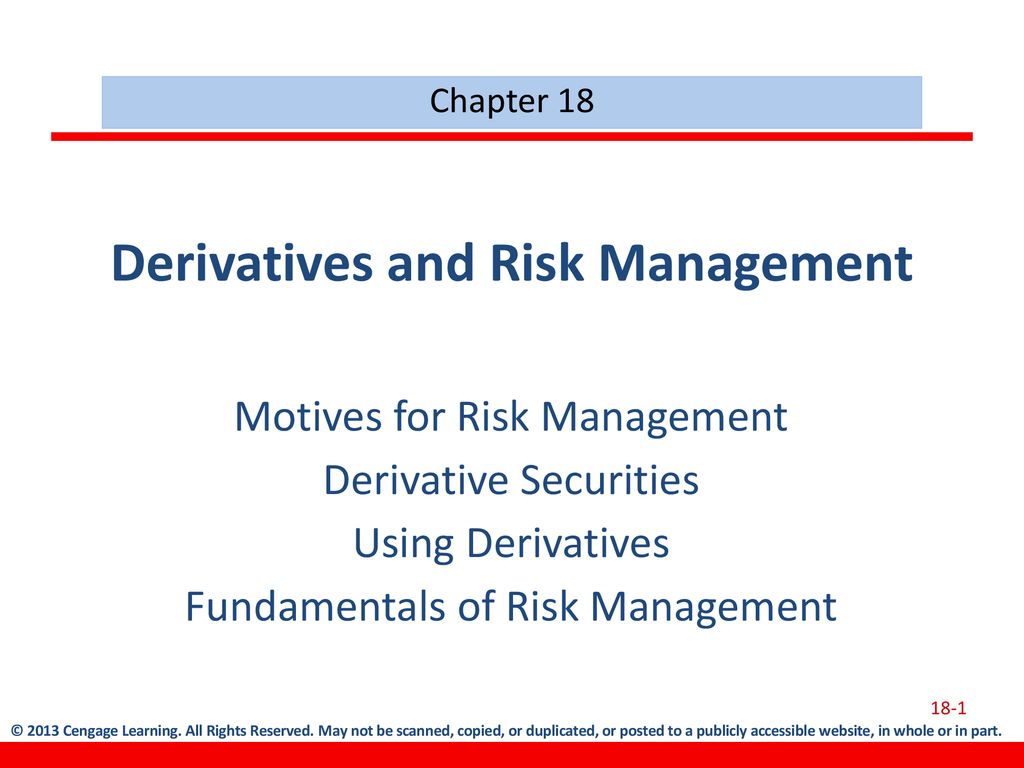 Derivatives And Risk Management - Ppt Download