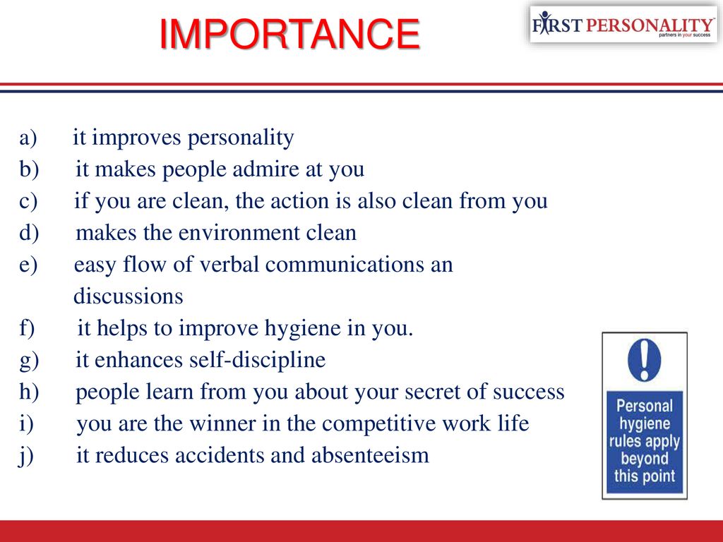 PERSONAL GROOMING & HYGIENE.   ppt download