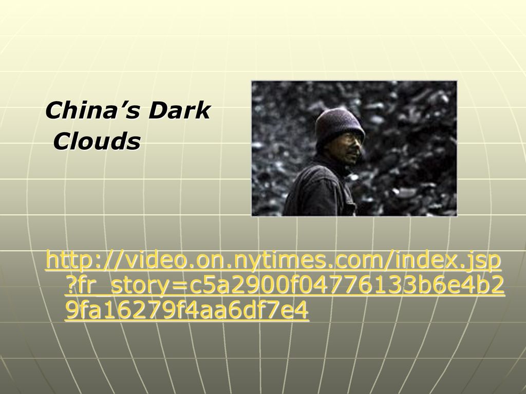 China’s Dark Clouds.