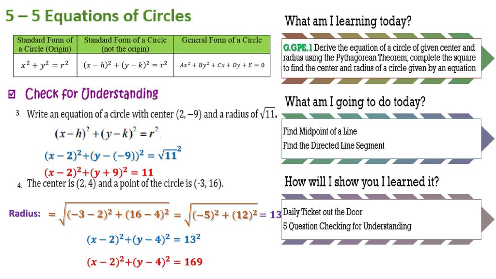 Unit 5 Geometric And Algebraic Connections Ppt Download