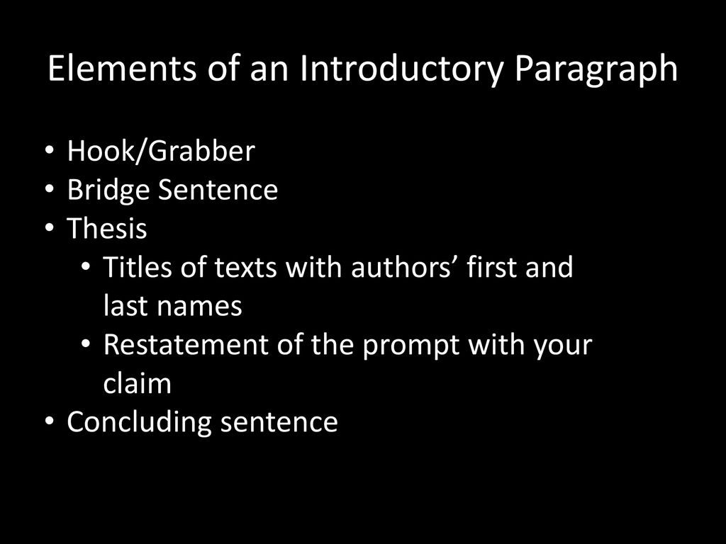 Introductory Paragraph Ppt Download introductory-paragraph-ppt-download