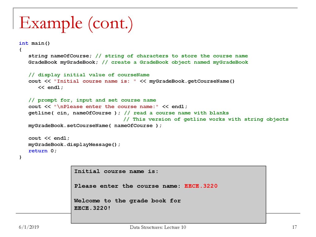 EECE.3220 Data Structures Instructor: Dr. Michael Geiger Spring ppt ...