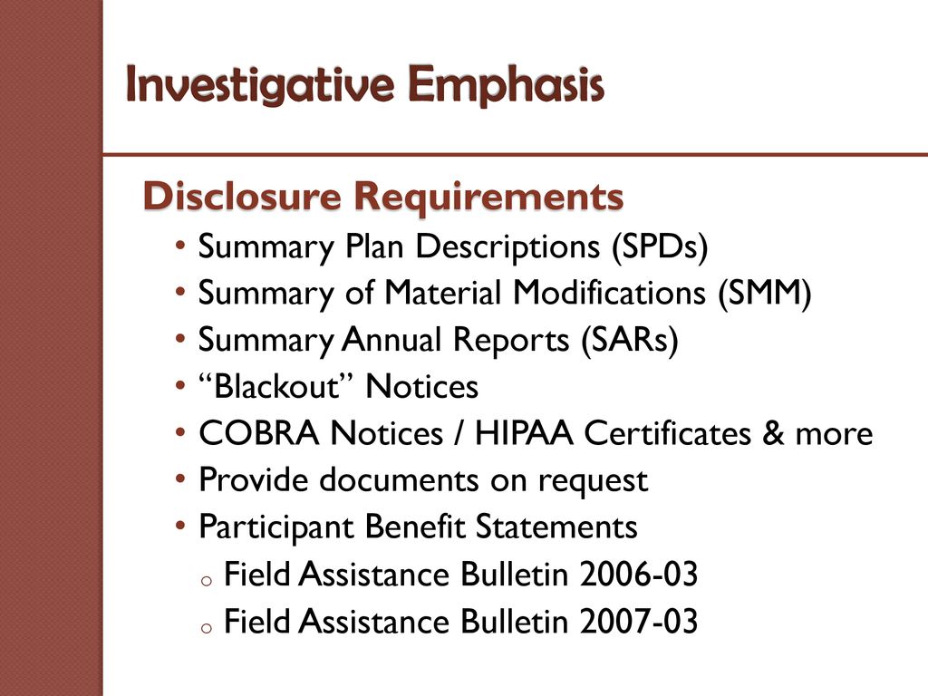 Voluntary Fiduciary Correction Program - Ppt Download