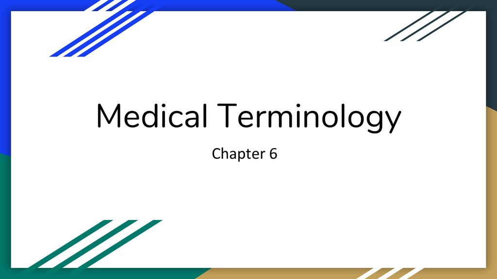 Medical Terminology Chapter 6