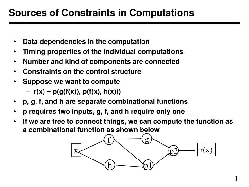 Sources of Constraints in Computations - ppt download