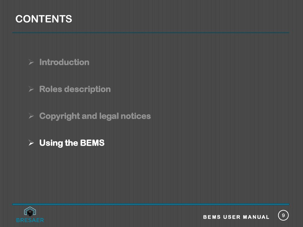 BEMS user Manual Fundación cartif. ppt download