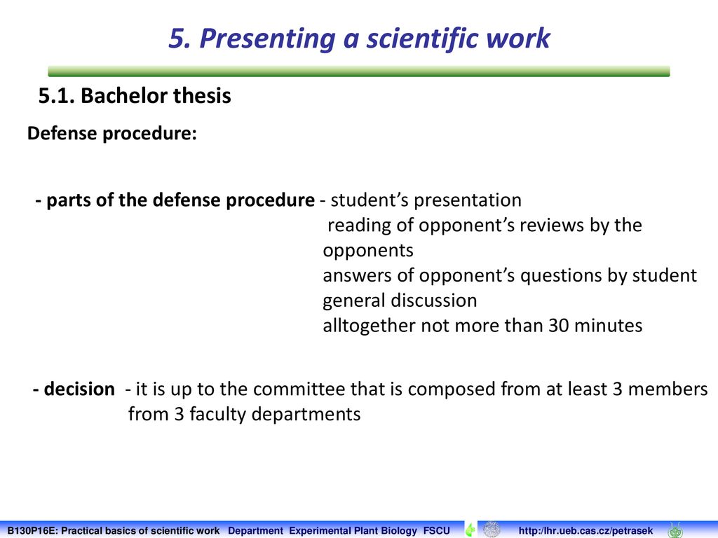 5. Presenting a scientific work - ppt download