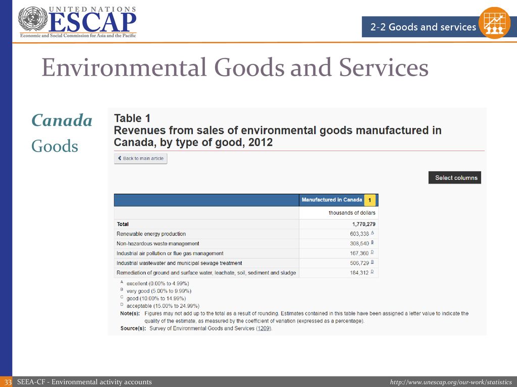 Environmental Goods and Services