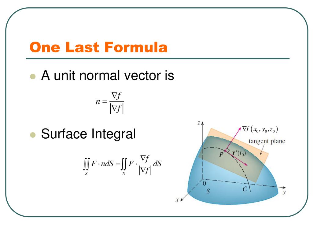  Surface Integrals of Vector Fields - ppt download