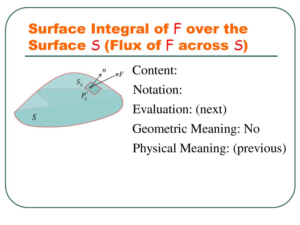  Surface Integrals of Vector Fields - ppt download