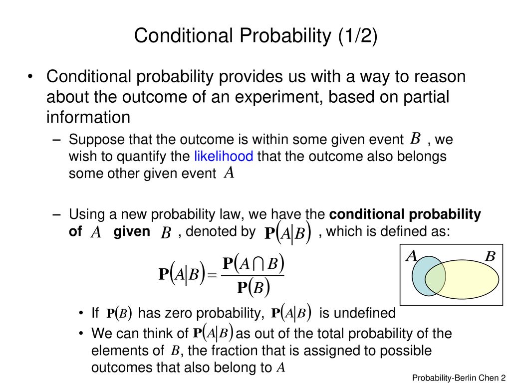 Conditional Probability (1/2)