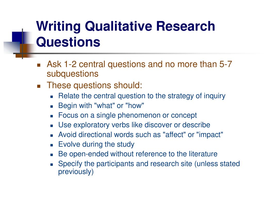 Chapter Seven: Research Questions and Hypotheses - ppt download