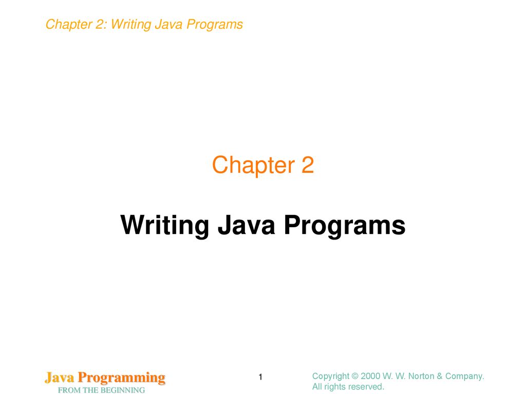 Writing Java Programs Chapter 2 - ppt download