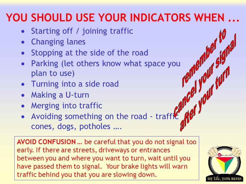 YOU SHOULD USE YOUR INDICATORS WHEN ...