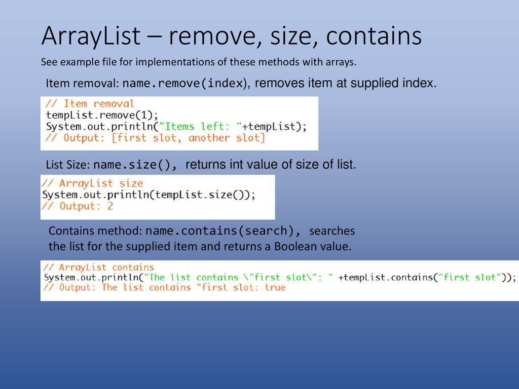 Switch, Strings, and ArrayLists in Java - ppt download