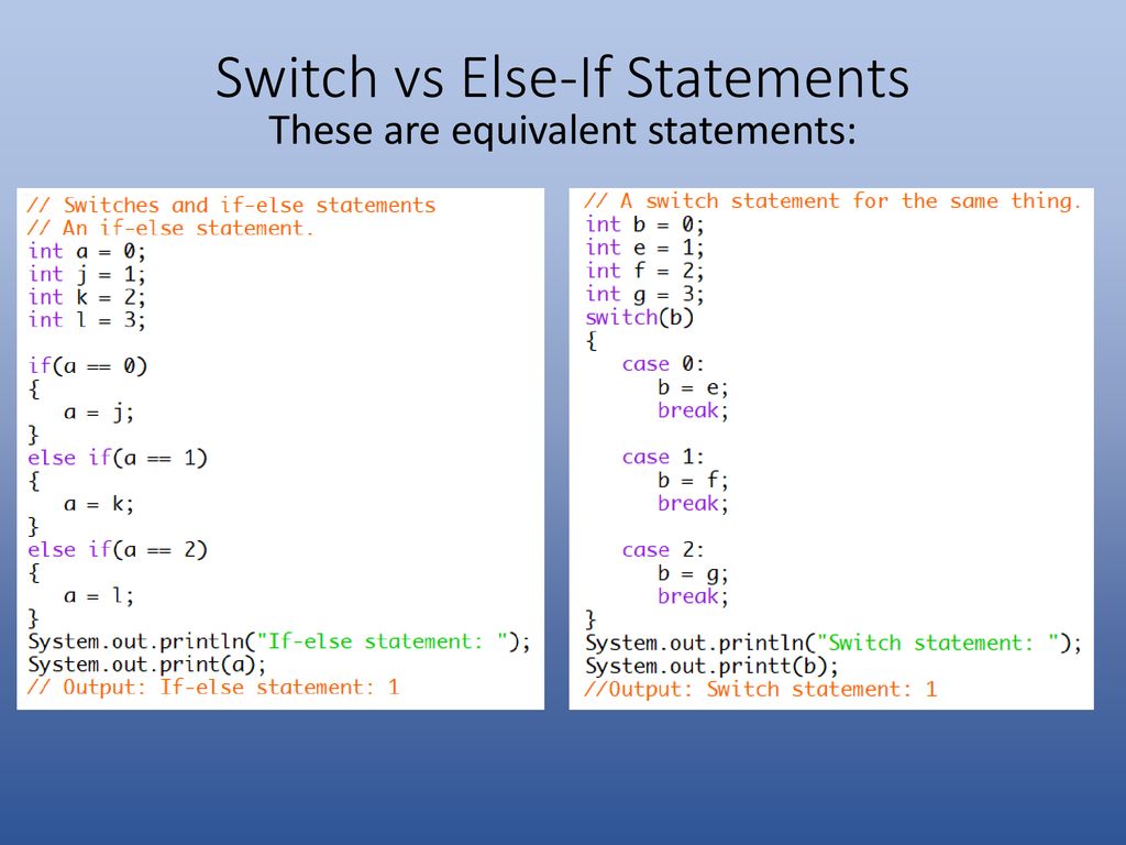 Switch, Strings, and ArrayLists in Java - ppt download
