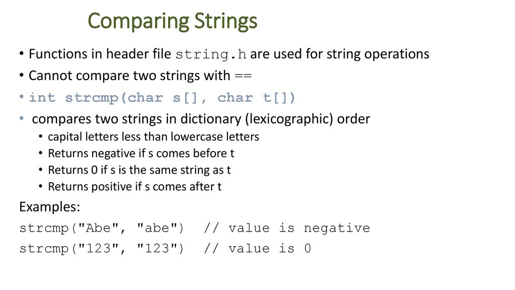 Strings Adapted from Dr. Mary Eberlein, UT Austin. - ppt download