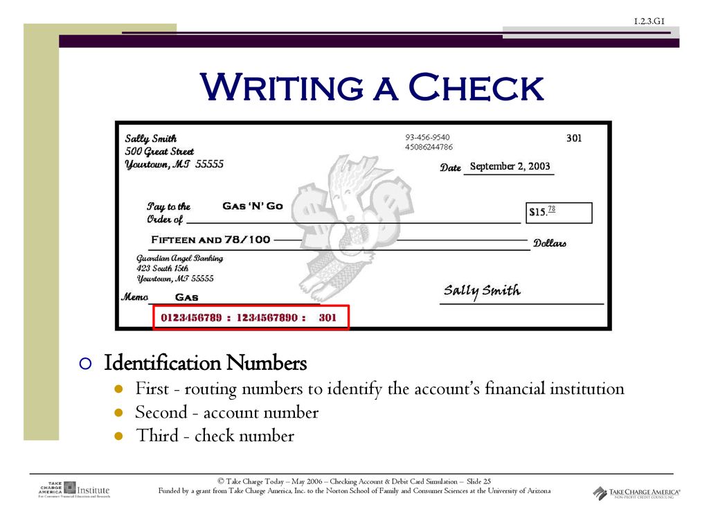 Checking Accounts, Debit Cards & Check Writing - ppt download