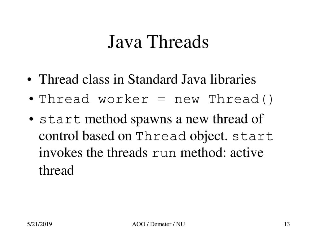 Coordination aspect Review of AOP Summary of threads in Java - ppt download