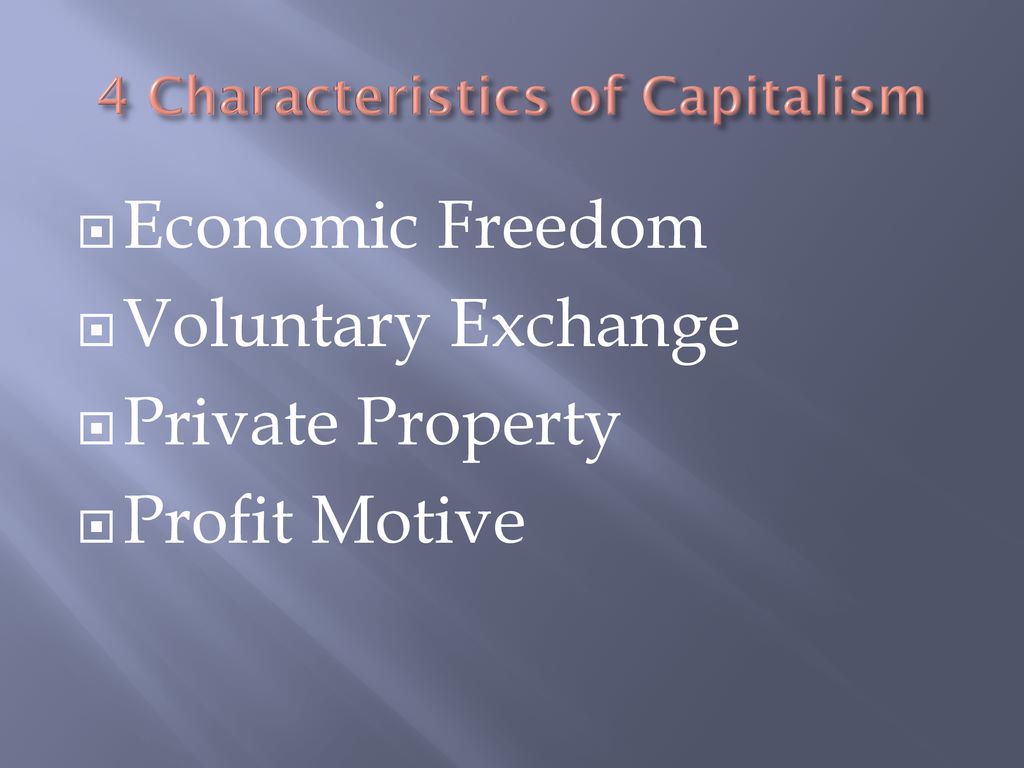 Capitalism & Free enterprise - ppt download