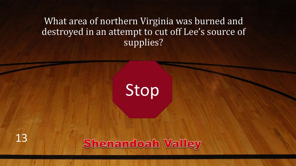 Stop 13 Shenandoah Valley