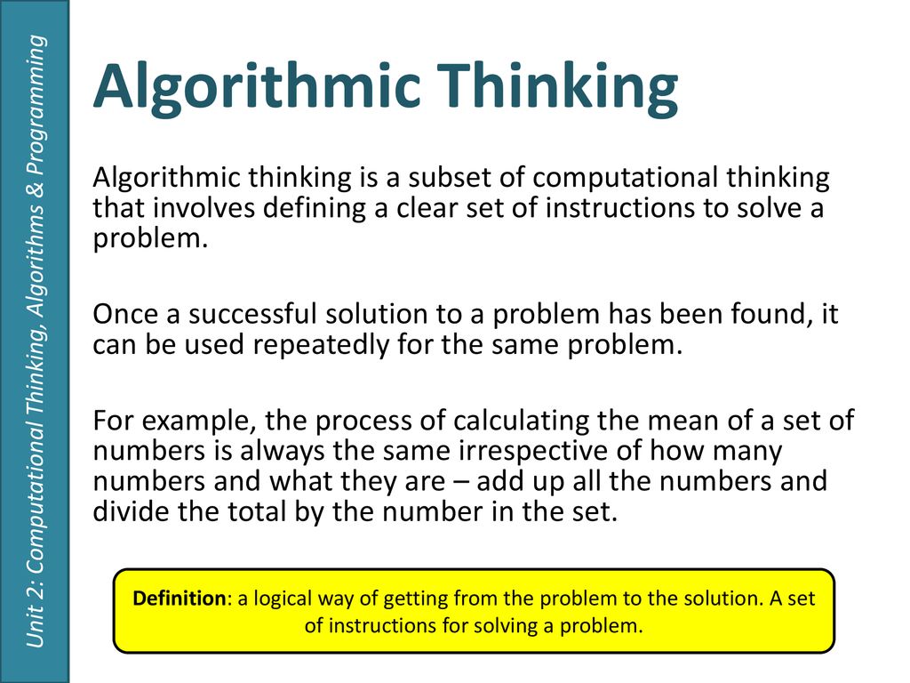 Computational Thinking - ppt download