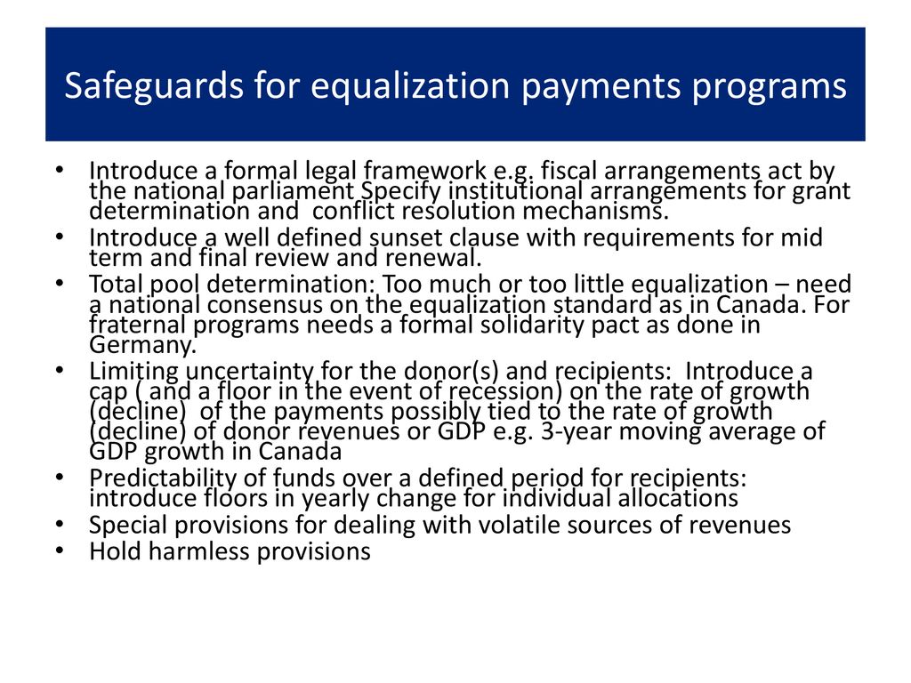 Lessons From Worldwide Practices of Intergovernmental Fiscal Transfers ...