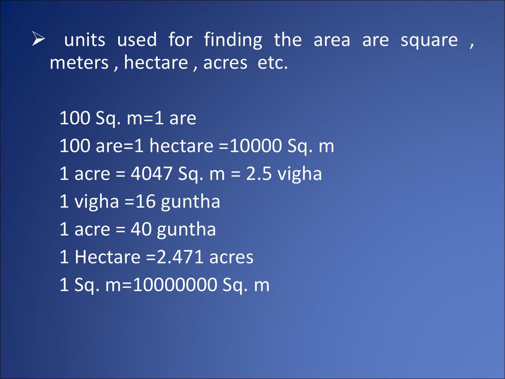 Methods Of Computing Area Ppt Download A square metre (us spelling: