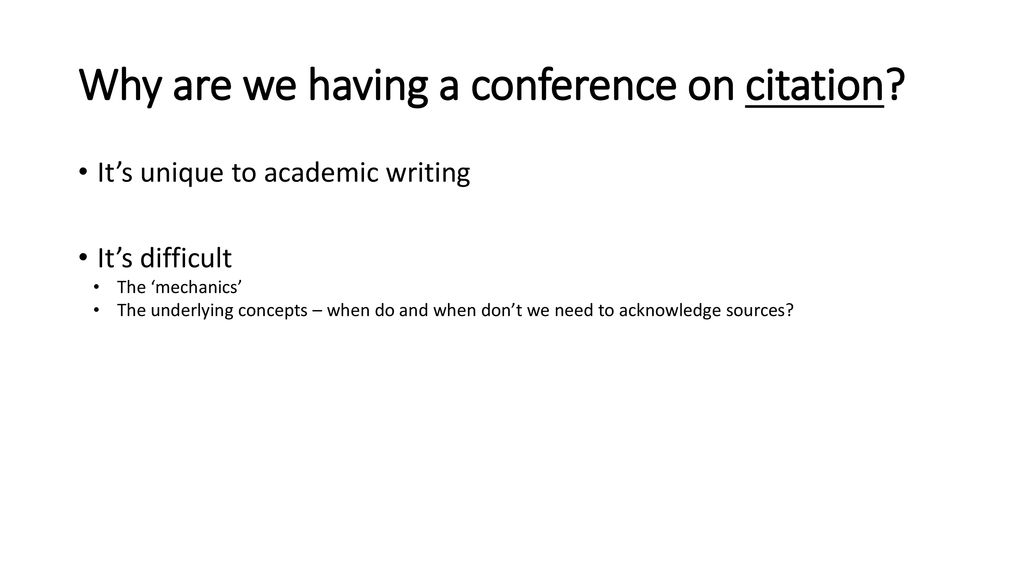 Citation In Student Writing Ppt Download