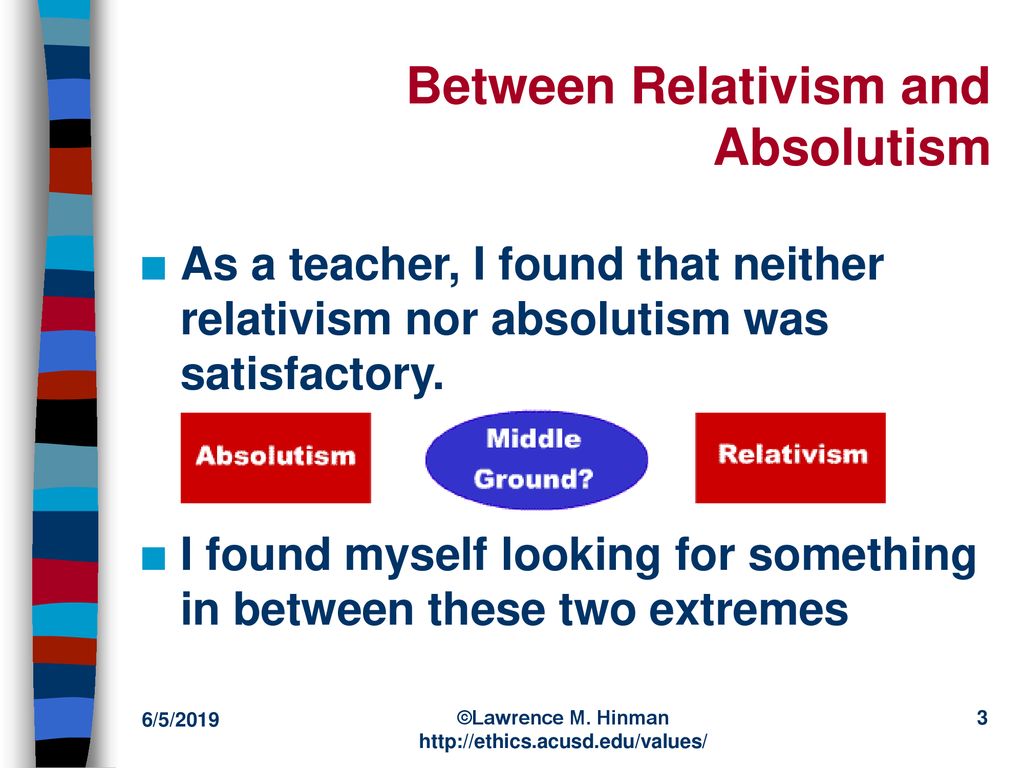 Ethical Relativism, Absolutism, and Pluralism - ppt download