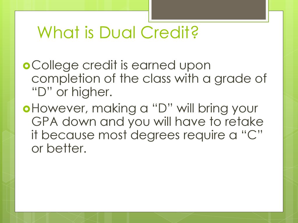 Dual Credit RIO VISTA HIGH SCHOOL ppt download Dual Credit RIO VISTA HIGH SCHOOL ppt download
