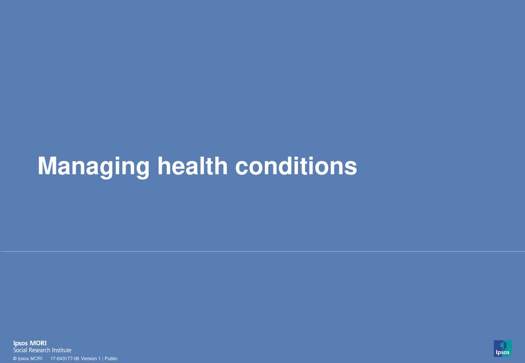 Managing health conditions