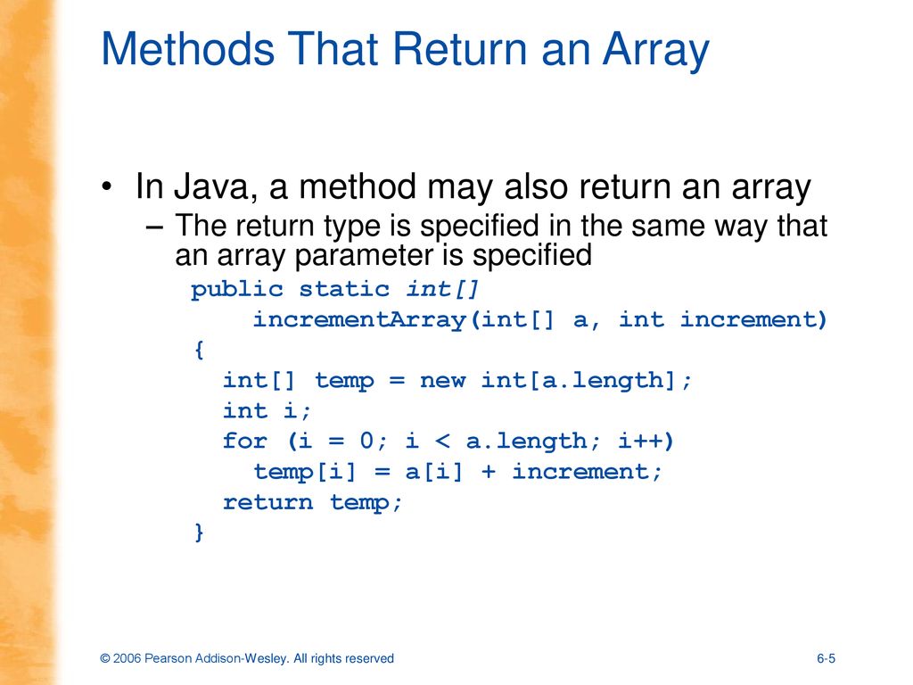Chapter 6 Arrays. ppt download